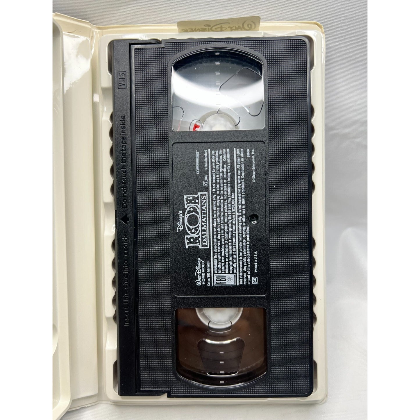 101 Dalmatians Glenn Close Walt Disney VHS Video Tape Tested Used