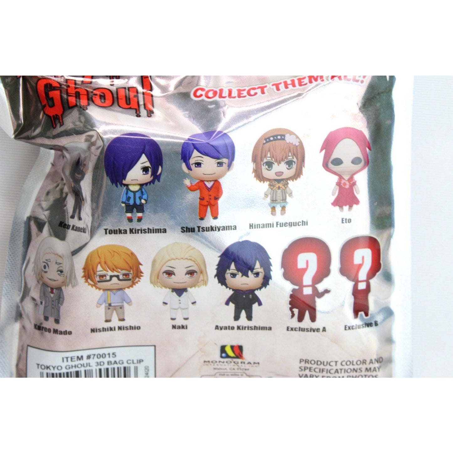 Tokyo Ghoul Figural Bag Clip Brand New Sealed Crunchy Roll Mini Figures