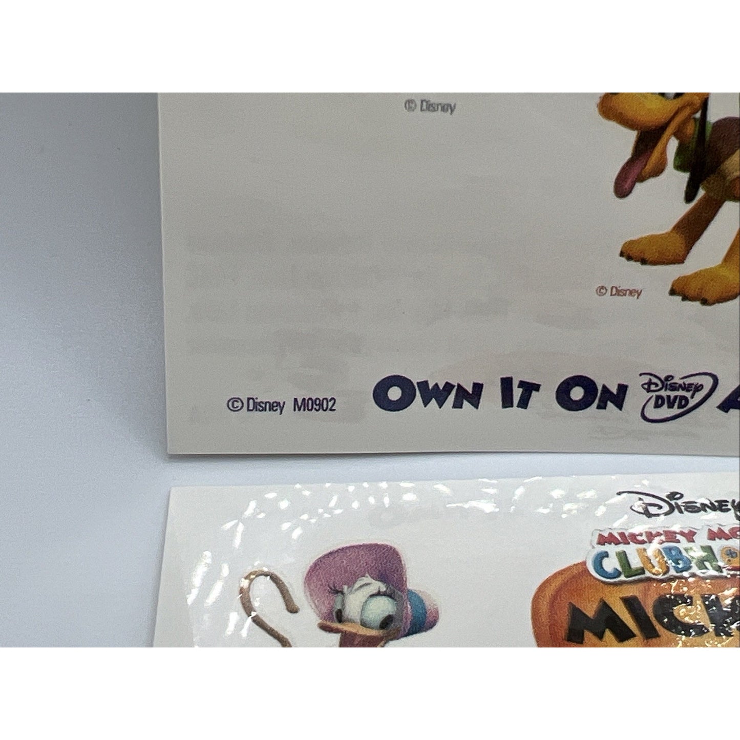 Disney Mickey Mouse Club House Treat Halloween DVD Temporary Tattoos Rare 6 Ct