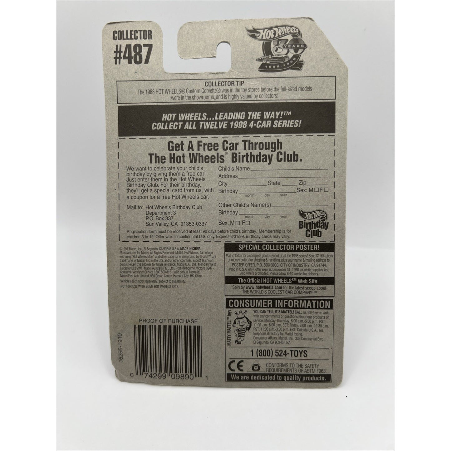 Hot Wheels Troop Convoy #487 Green 1996 Mainline Military Army War Truck