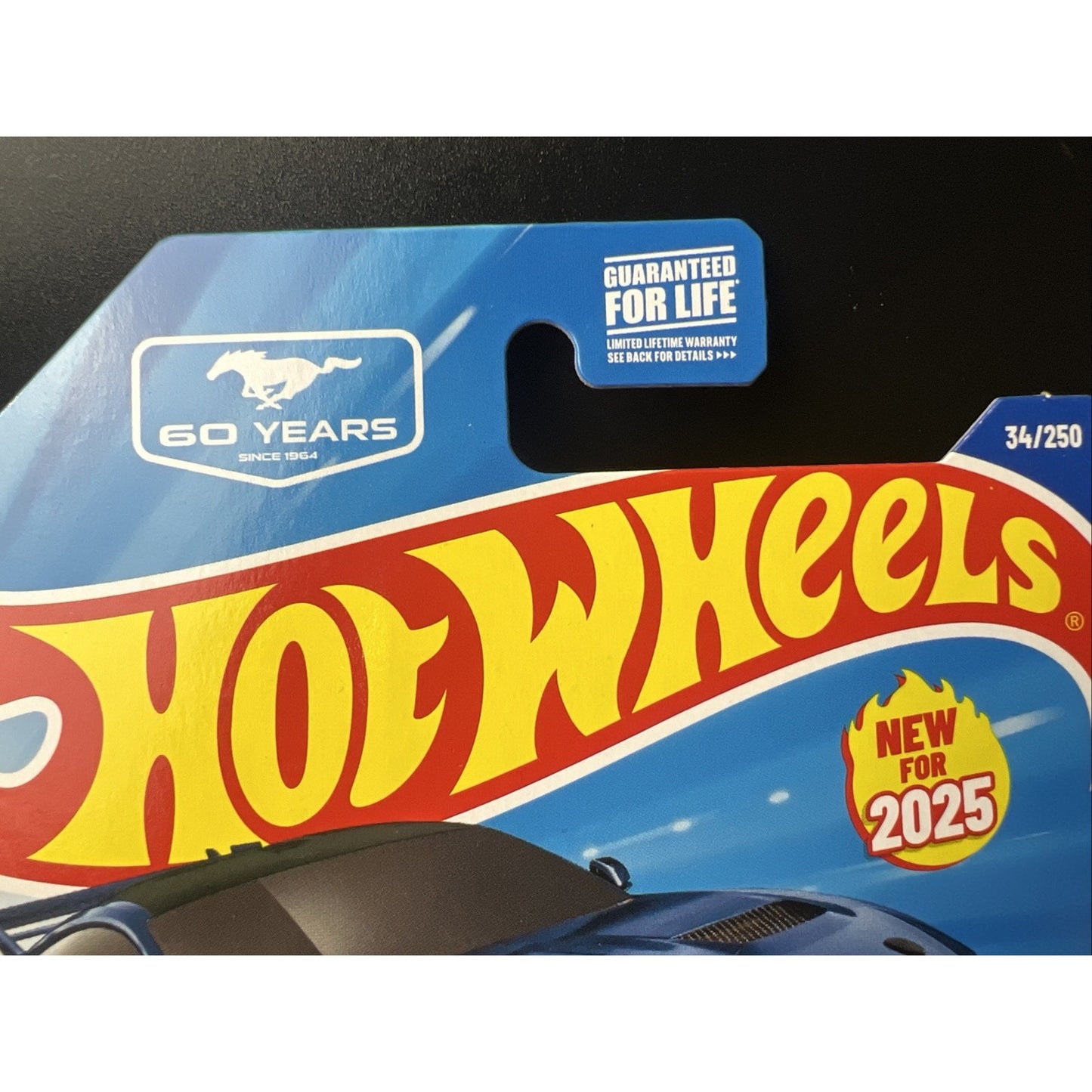 2025 Hot Wheels Navy Blue Ford Mustang GTD Super Car Mustang 60 Years