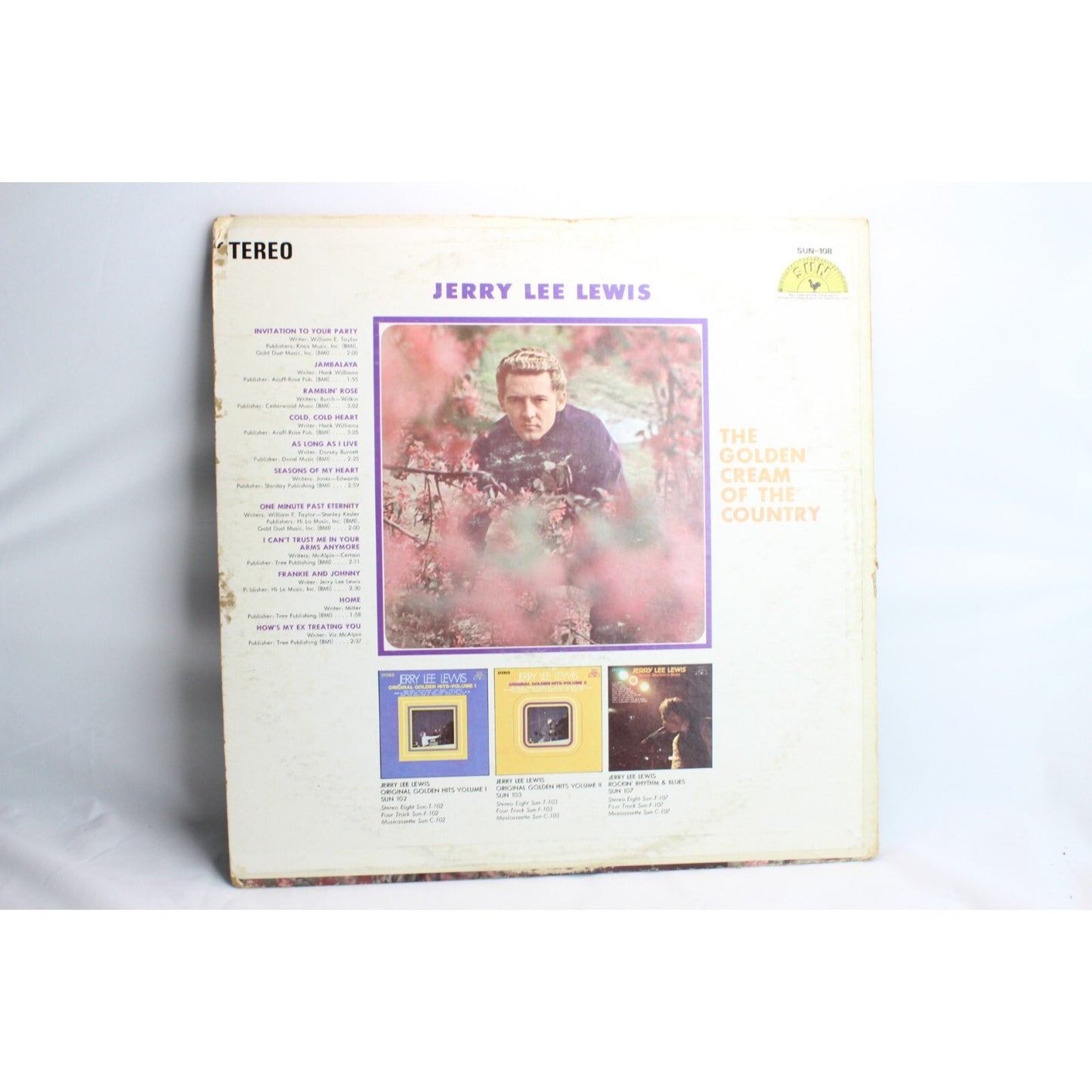 Jerry Lee Lewis The Golden Cream of the Country Vinyl Record Tested Used