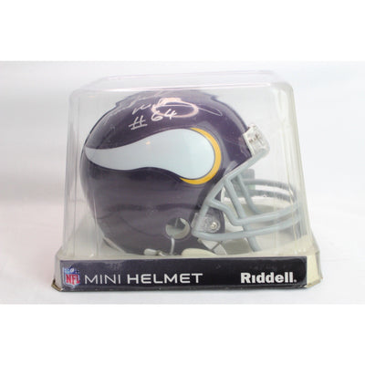 Minnesota Vikings NFL Riddell Mini Helmet Signed Autograph Randall McDonald #64