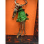 Betsey Johnson Green Ghost Witch With Crystal Bag Charm Halloween Keychain