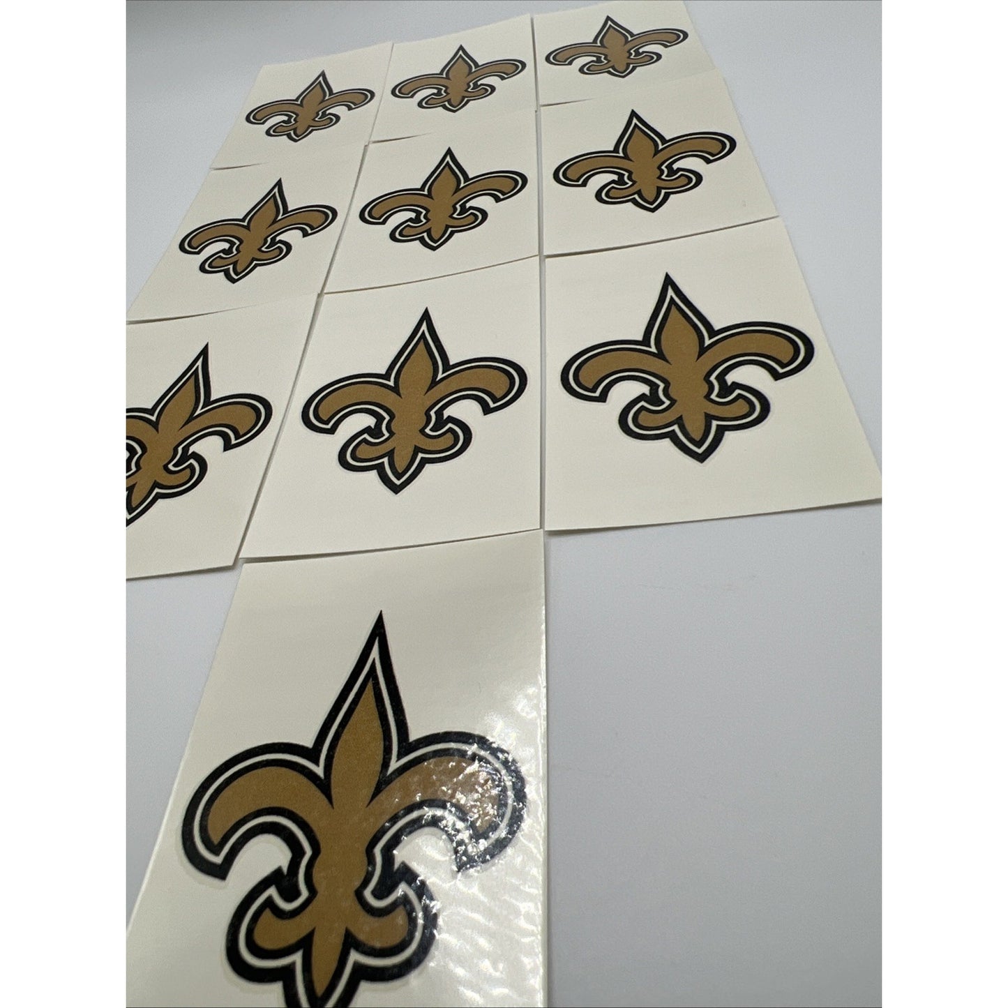 NFL New Orleans Saints Temporary Tattoo 10 Gold Face Body Tattoos Football
