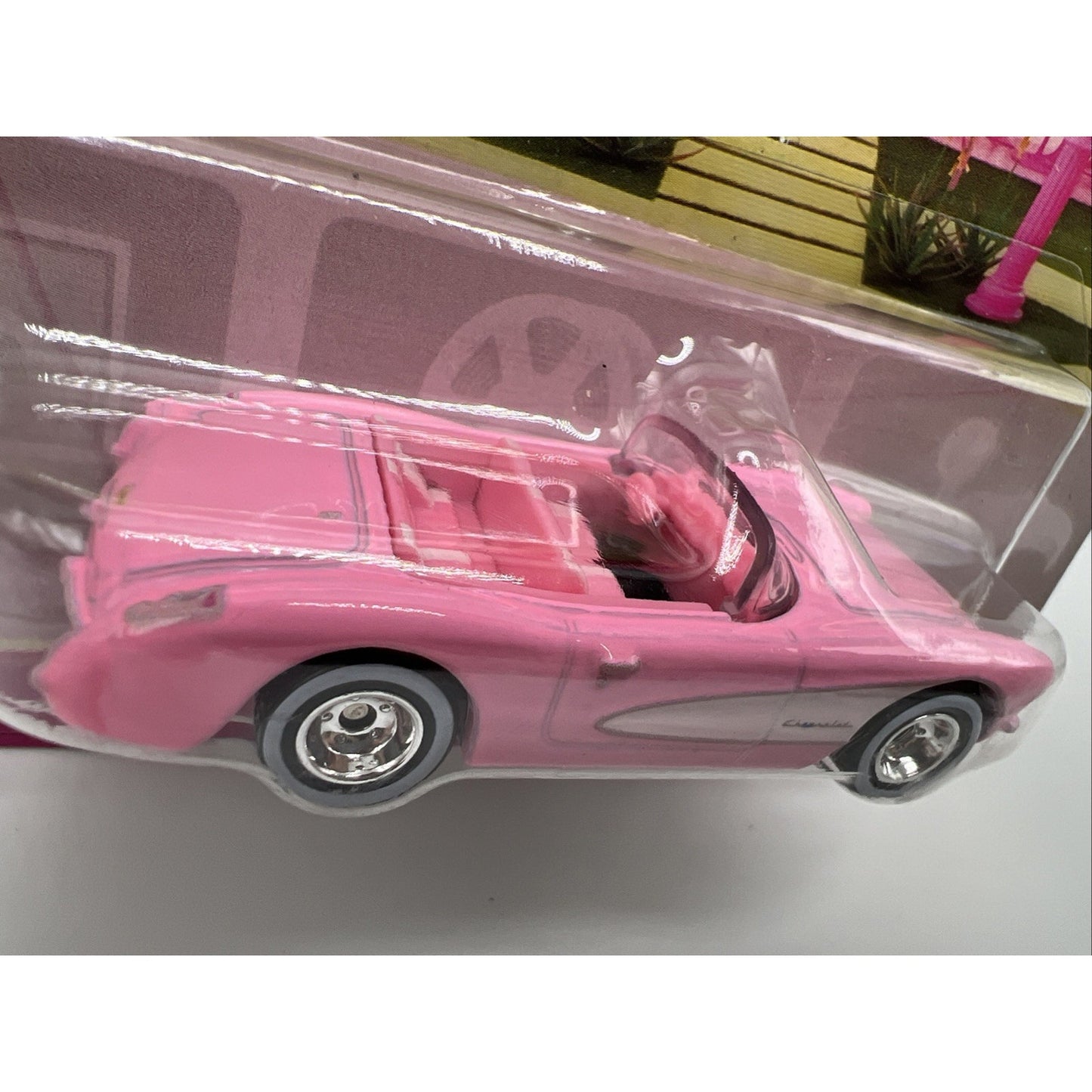 Hot Wheels Premium Pop Culture Barbie The Movie 1956 Corvette Chevrolet Pink