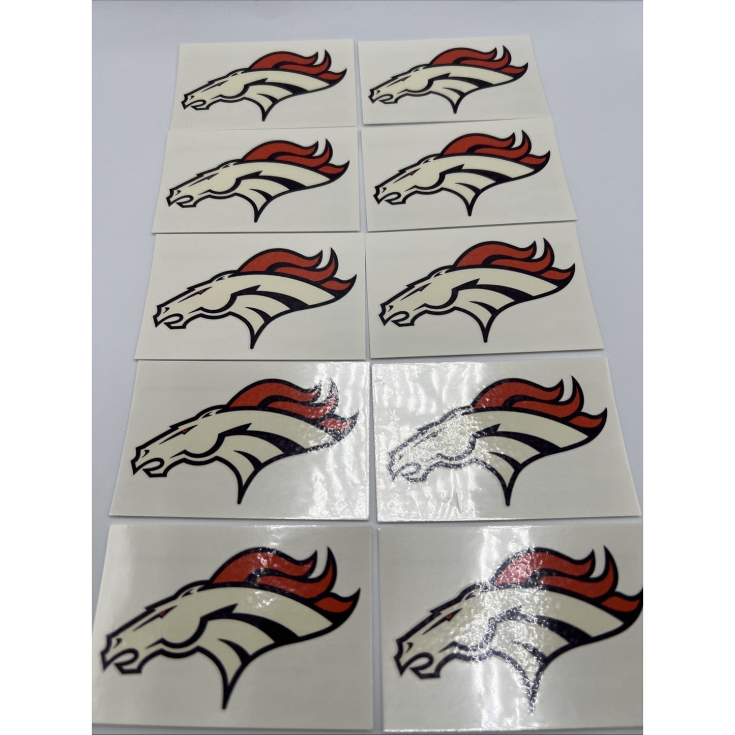 NFL Denver Broncos Temporary Tattoo Pack Of 10 Face Body Tattoos Football Bronco