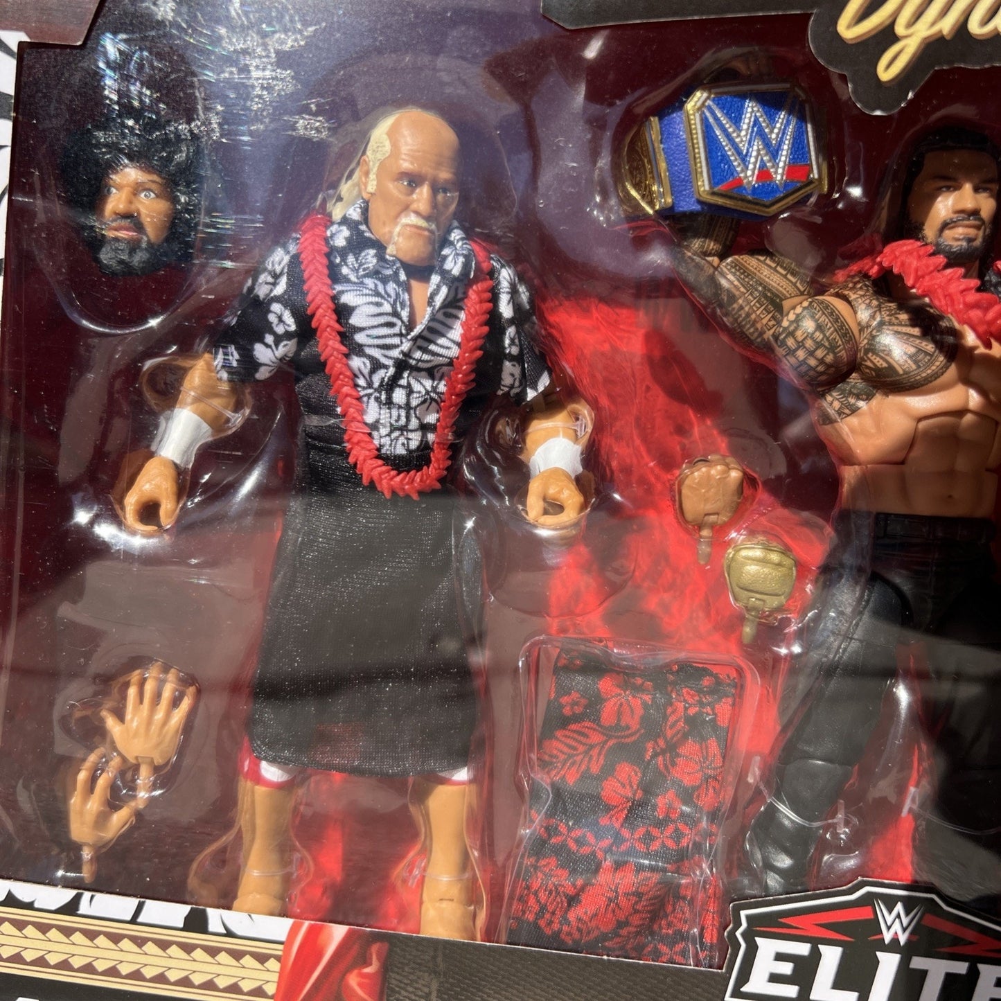 WWE Elite Generations Samoan Dynasty Afa Roman Reigns Sika 3 Pack Wrestlers