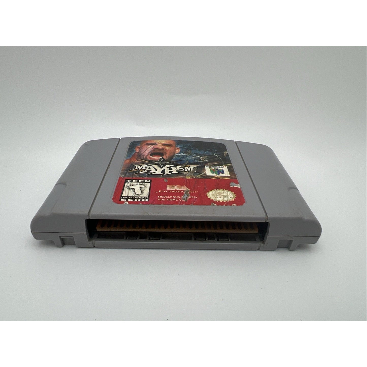 WCW Mayhem Nintendo 64 1999 Authentic N64 Wrestling Video Game Used WWF WWE