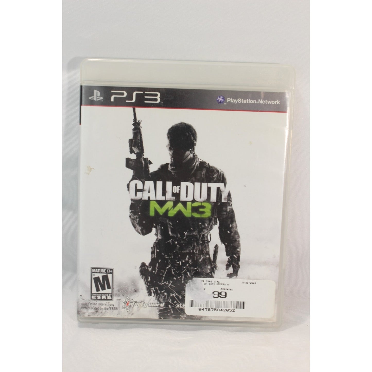 Call of Duty Modern Warfare 3 PlayStation 3 COD MW3 PS3 Tested Video Game Used