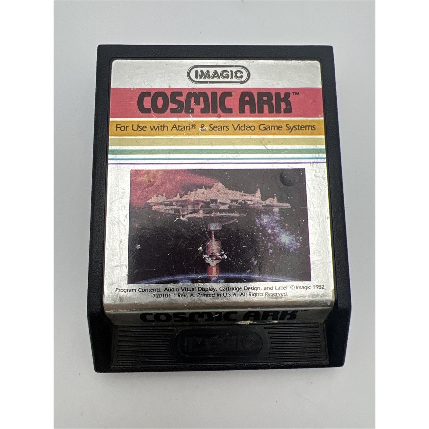 IMagic Cosmic Ark For Atari 2600 1982 Tested Retro Video Game Used