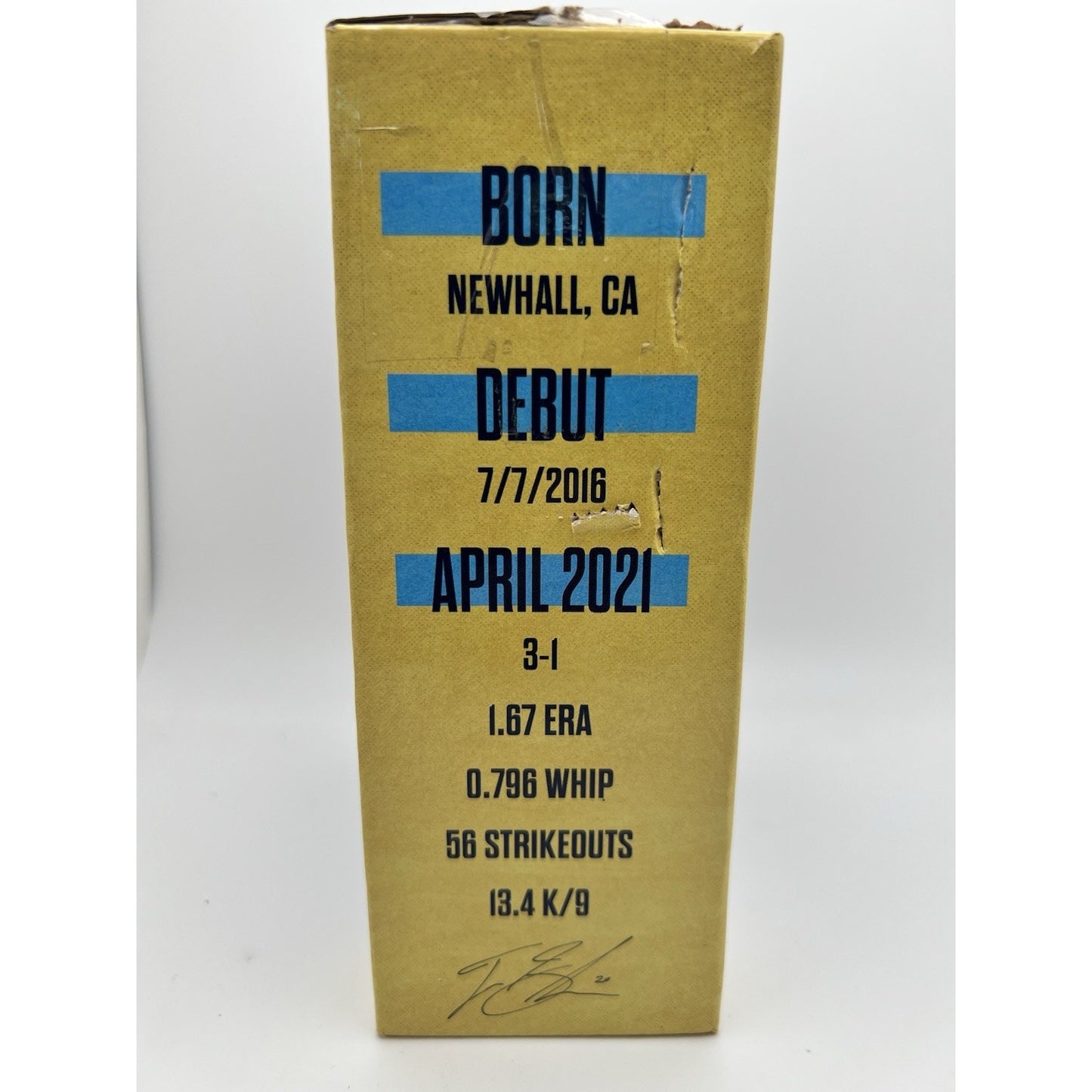 MLB Tampa Bay Rays Tyler Glasnow Bobblehead Sports Baseball New In Box Pitcher