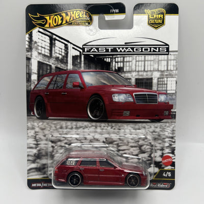 Hot Wheels Premium 2025 Car Culture Fast Wagons 4/5 Red Mercedes-Benz E 36 AMG