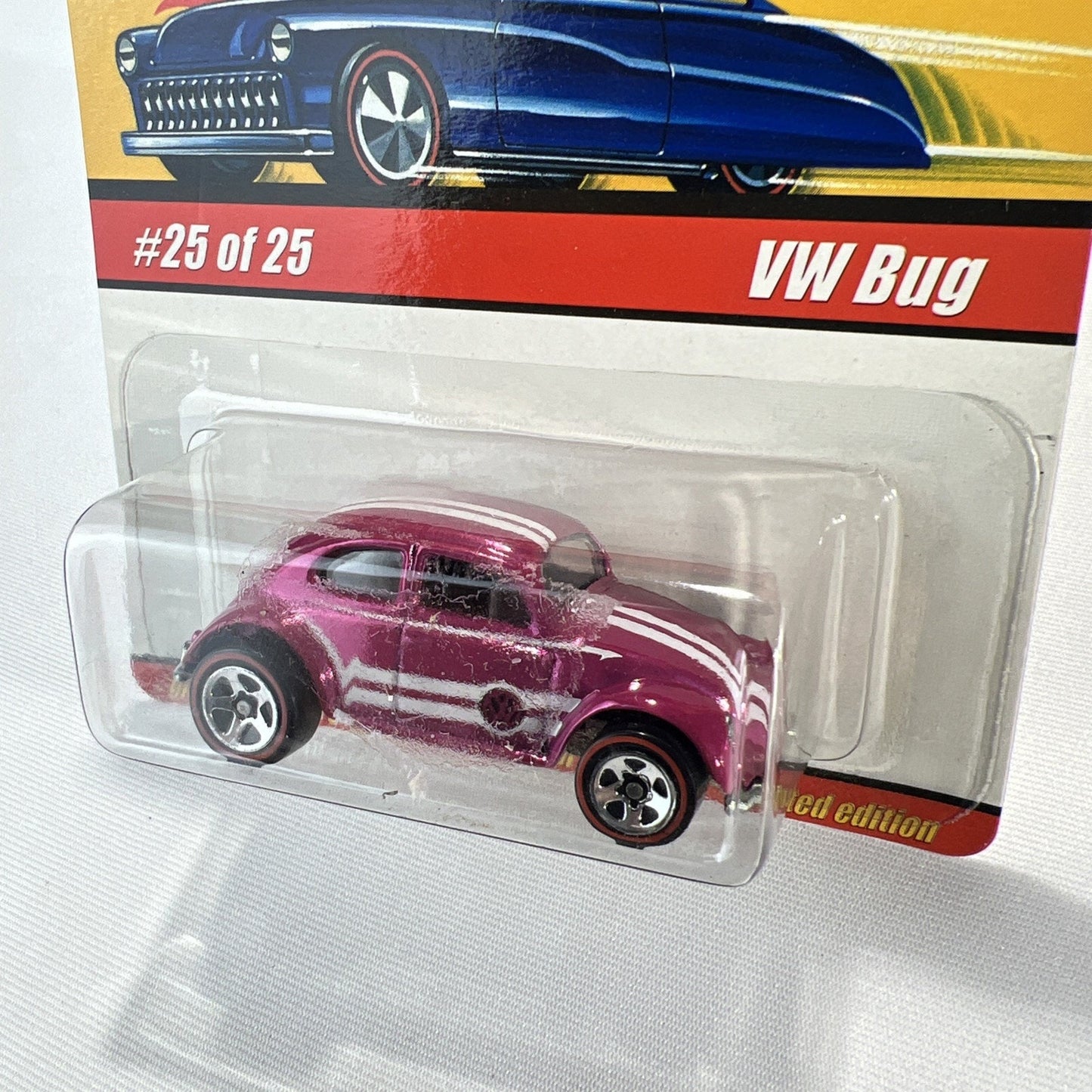 Hot Wheels Classics Series 1 2004 Pink VW Bug Toy Car #25/25 Volkswagen Mattel
