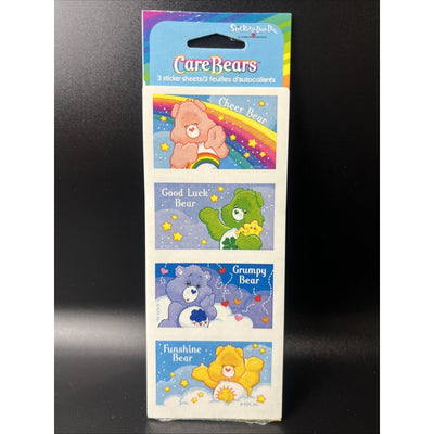 Vintage Sealed 2002 Stickety Doo Da Care Bears Sticker 3 Sheets Stickety Doo Da
