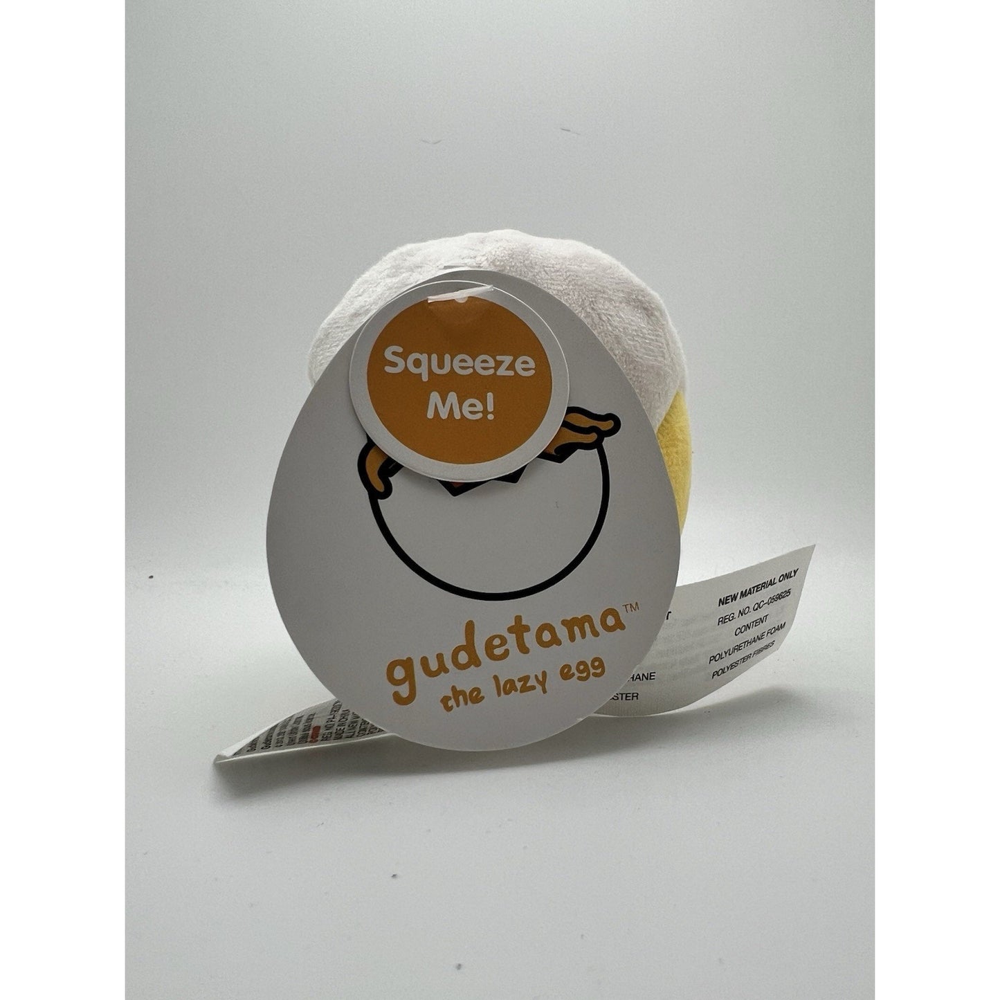 Gudetama The Lazy Egg Cracked Shell Egg Plush 3.5 Inch Rare Collectible New