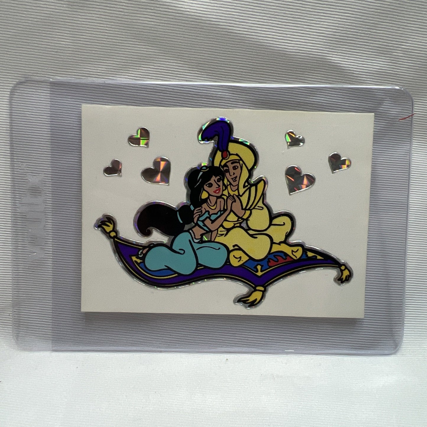 Disney Aladdin Jasmine Vending Machine Sticker Prism 1990's Vintage Rare
