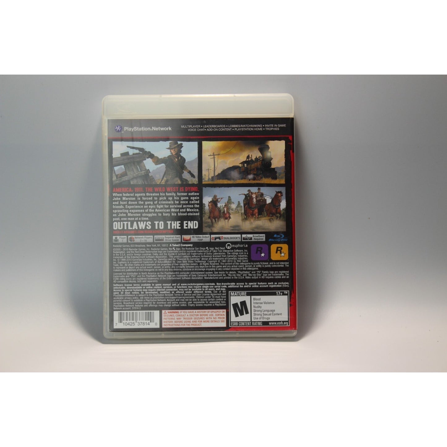 Red Dead Redemption PlayStation 3 PS3 Tested Video Game Used Rockstar Western