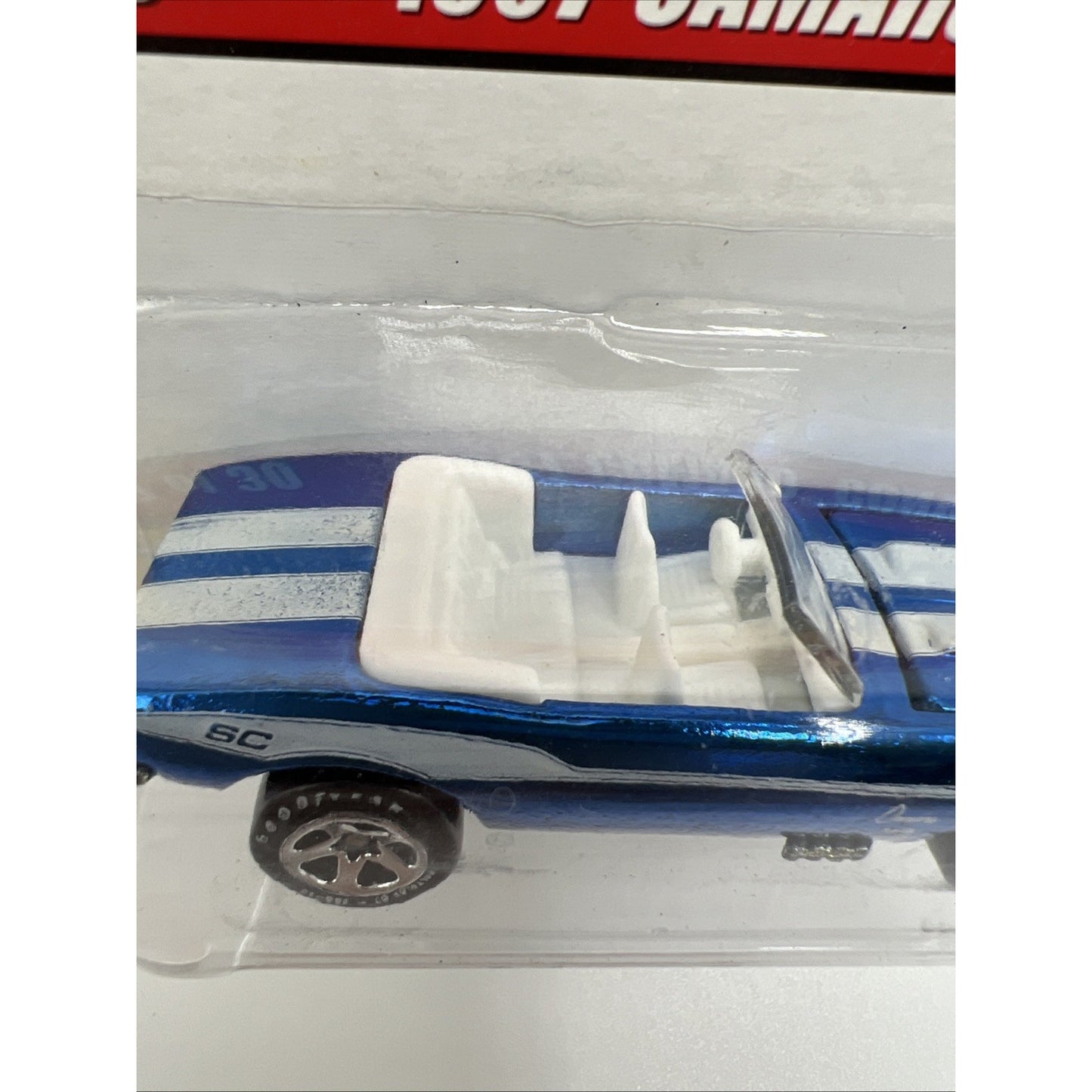 Hot Wheels Classic Series #2 1967 Camaro Convertible Hood Stripes Blue White