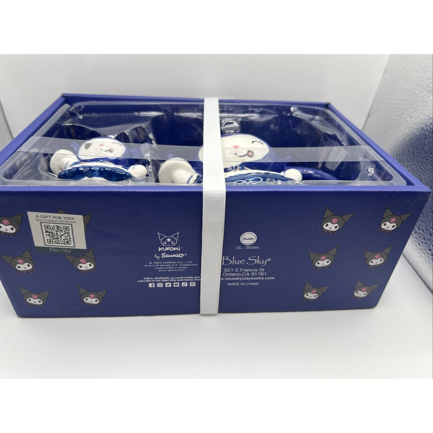 Hello Kitty And Friends Kuromi Mug Figurine Set By Sanrio Blue Sky Ceramic Rare