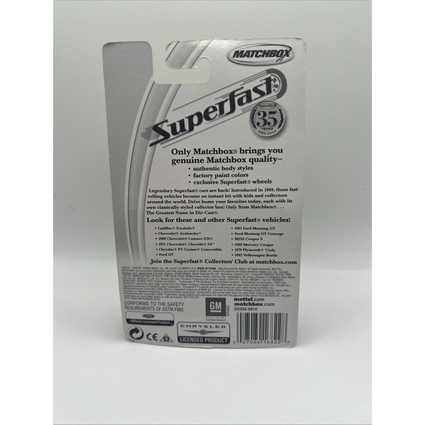 Matchbox 35th Superfast #9 1971 Chevrolet Chevelle SS Collectors Box Chrome