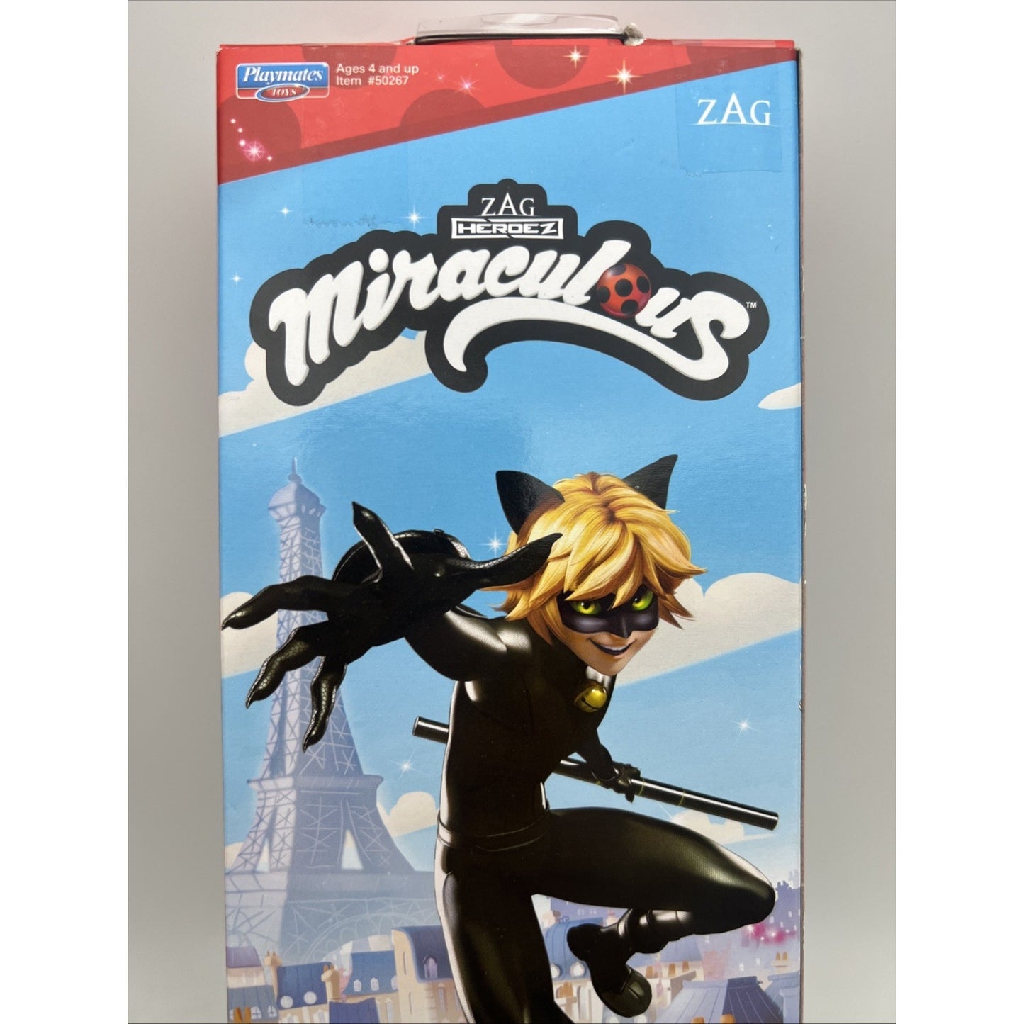 Miraculous Cat Noir Hero Action Figure Doll by Playmates Toys Zag Heroez New