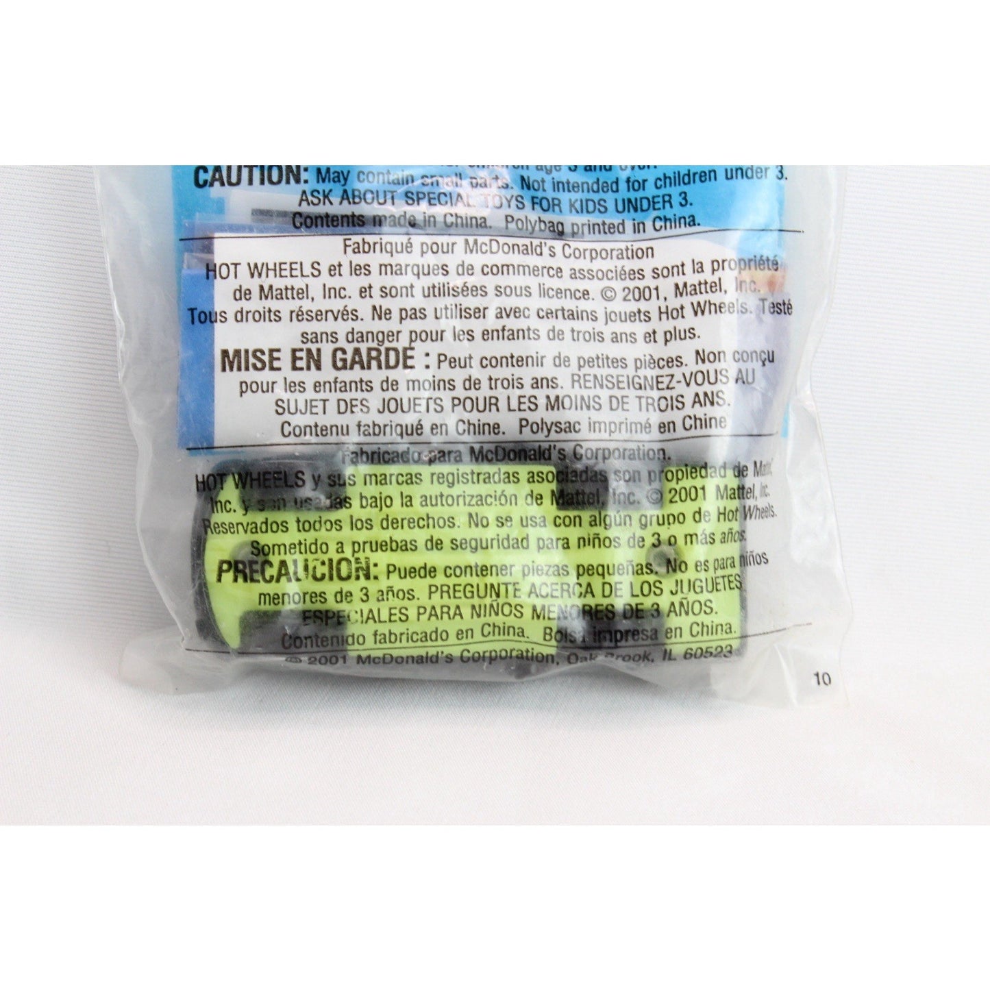 2001 McDonalds Happy Meal Hot Wheels #4 Street Truck Glo-Rider Toy Sealed New