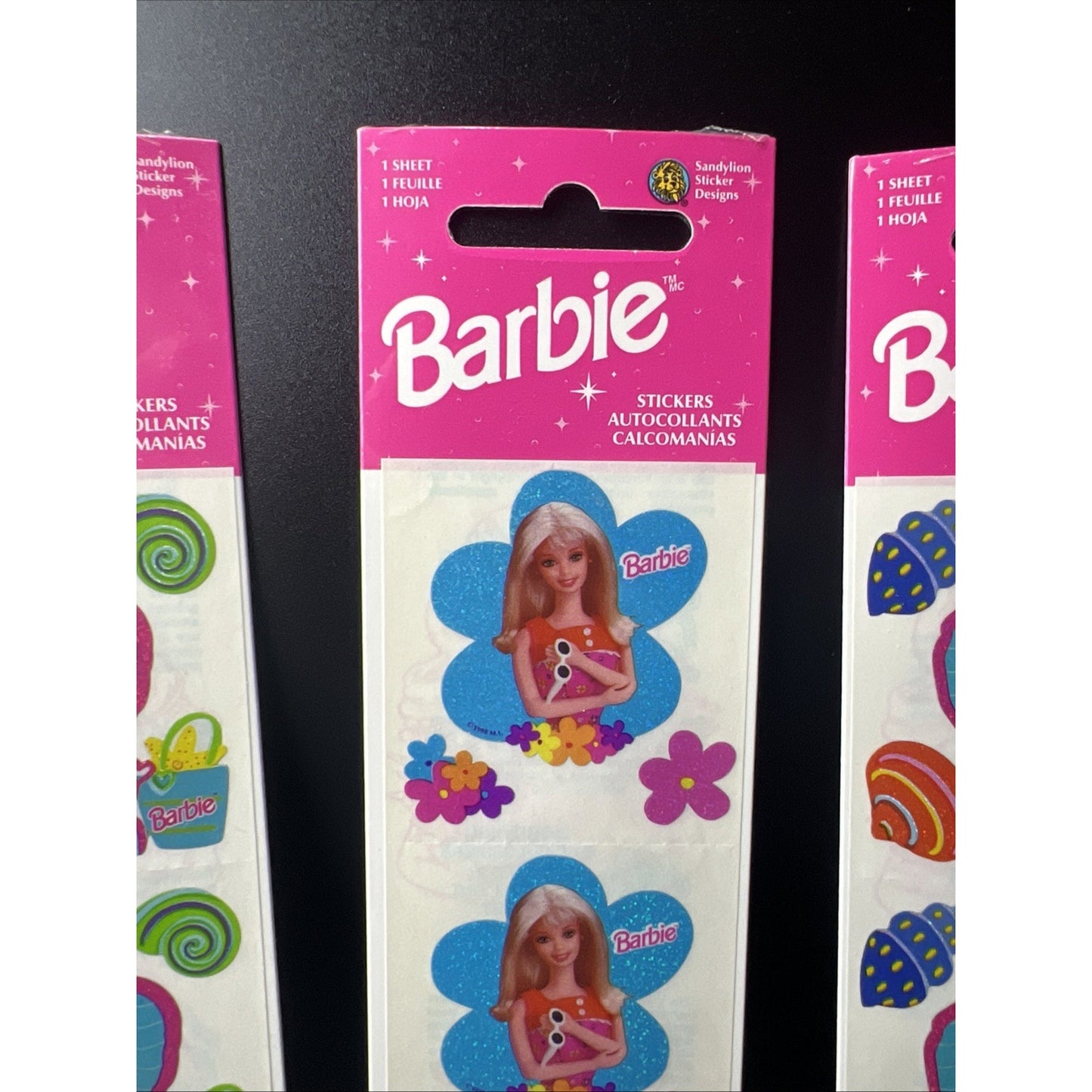 Vintage 1998 Stickers Sandylion Mattel Barbie New Sealed Rare Sticker Set