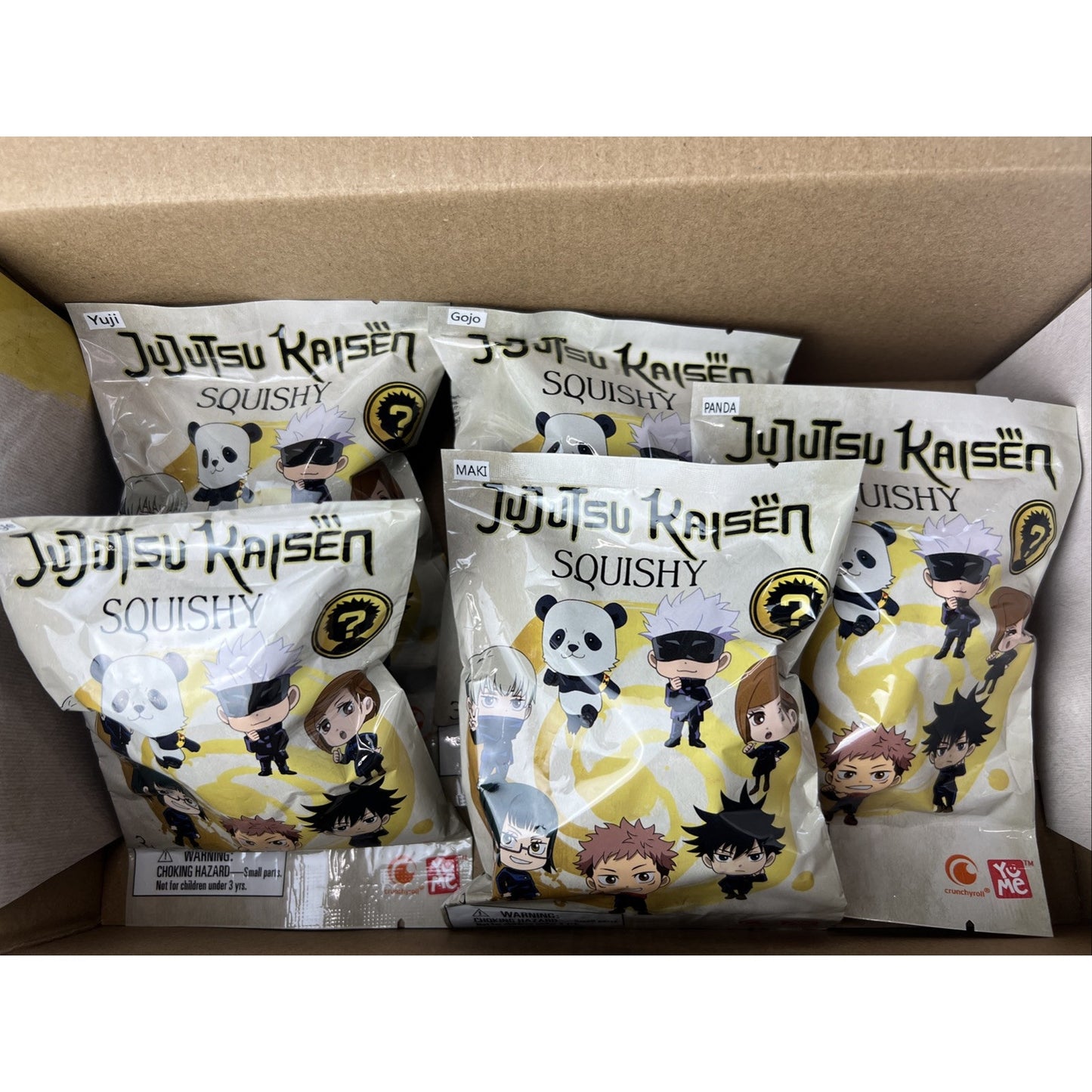 5x Jujutsu Kaisen Squishy - Anime Blind Bag Assorted Brand New With Box