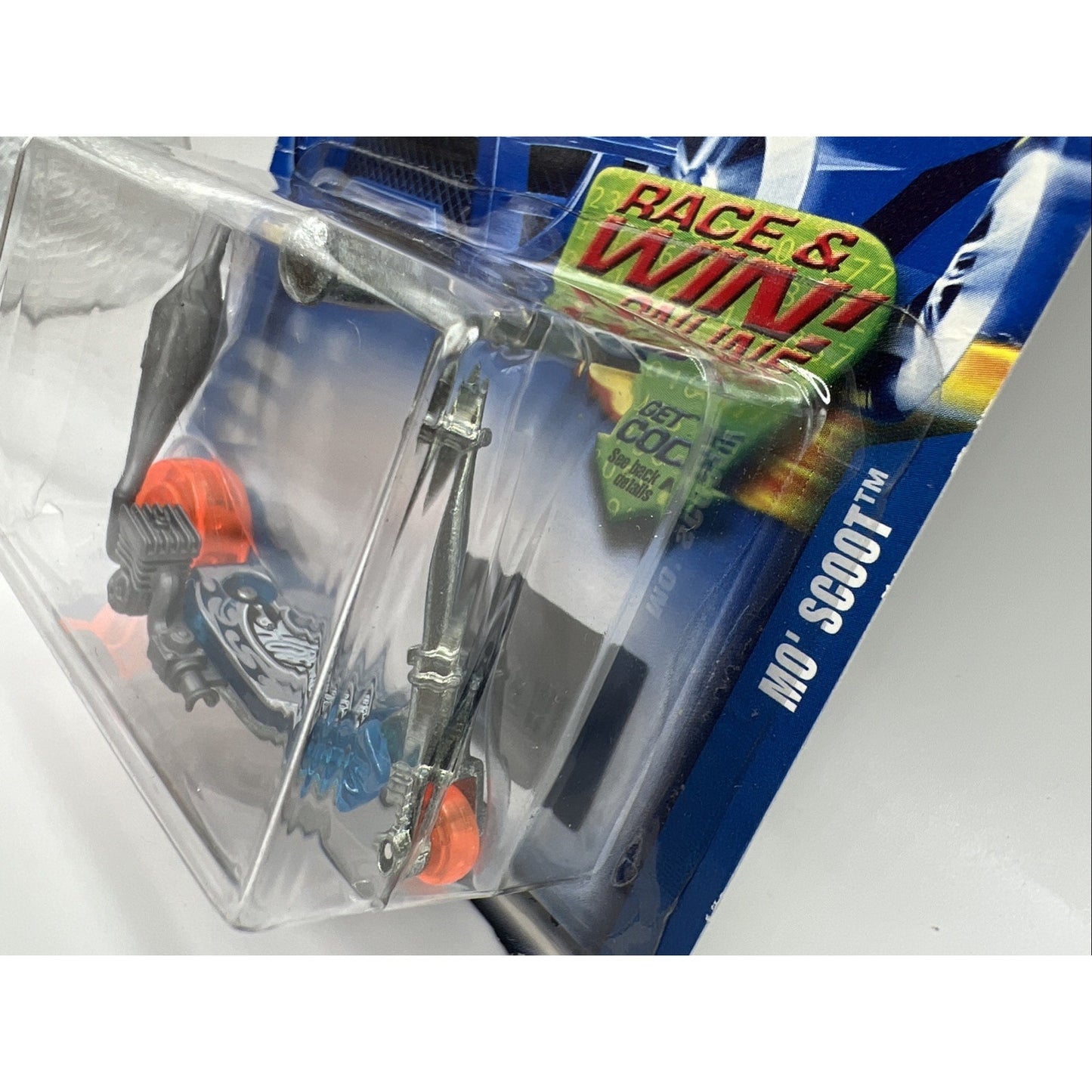 Hot Wheels Mo' Scoot 2002 Collector No. 157 Blue Scooter Moped Diecast Toy