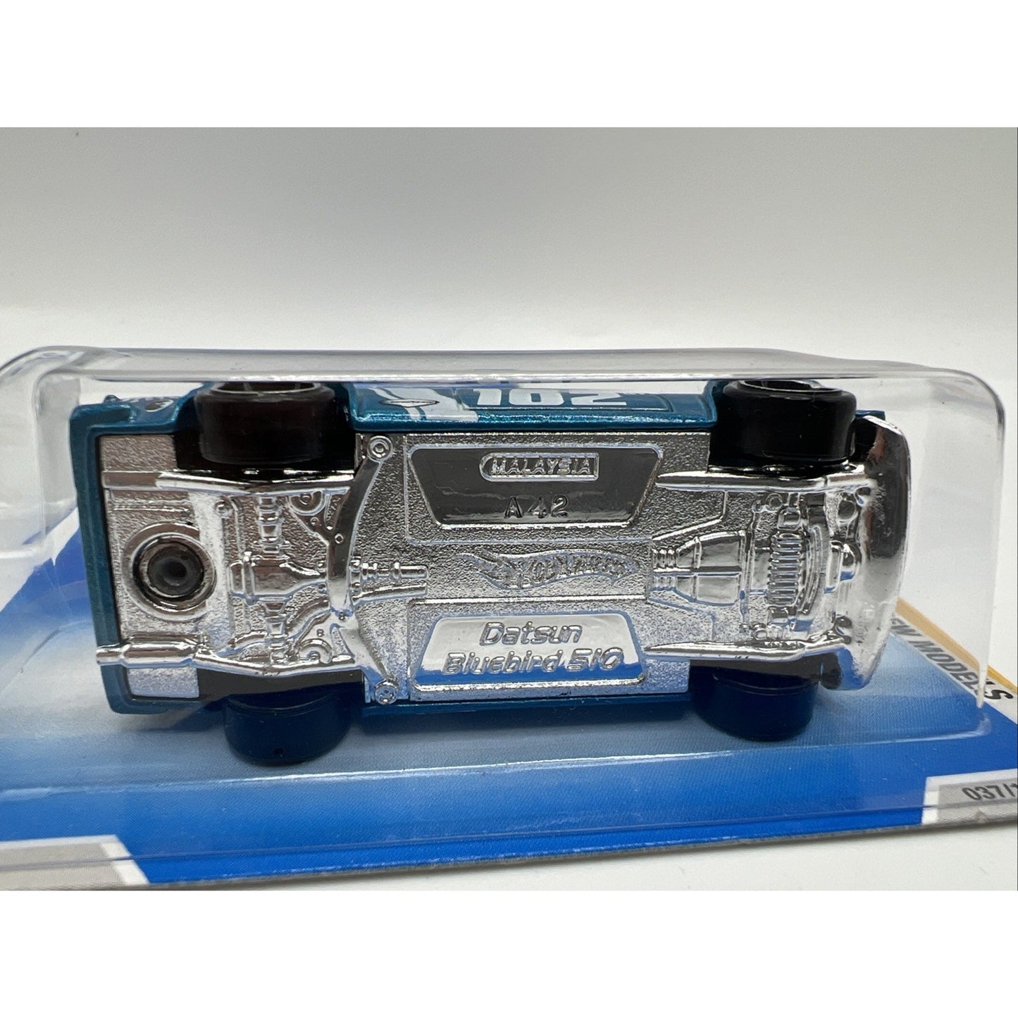 2009 Hot Wheels #37 New Models 37/42 Datsun Bluebird 510 Blue New Diecast Race