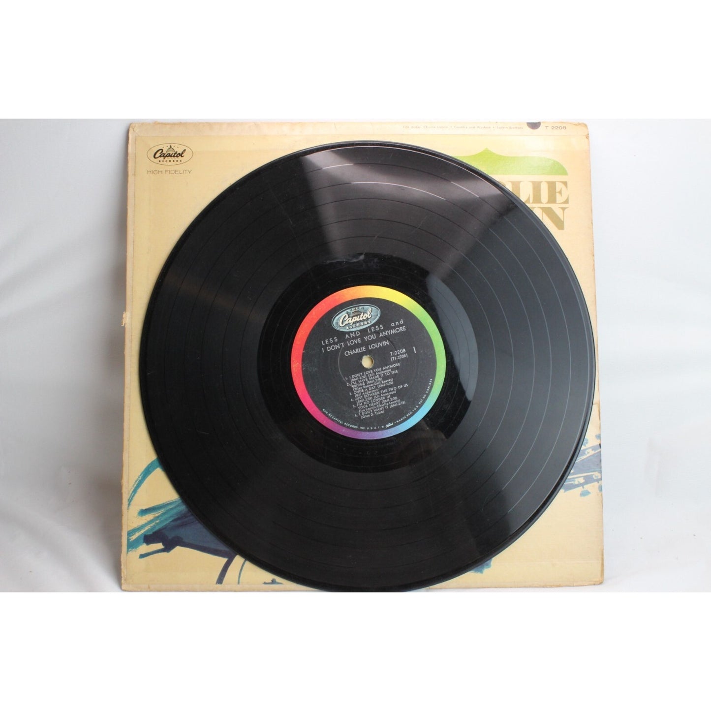 Charlie Louvin Less And Less And I Don't Love You Anymore Record Tested Used