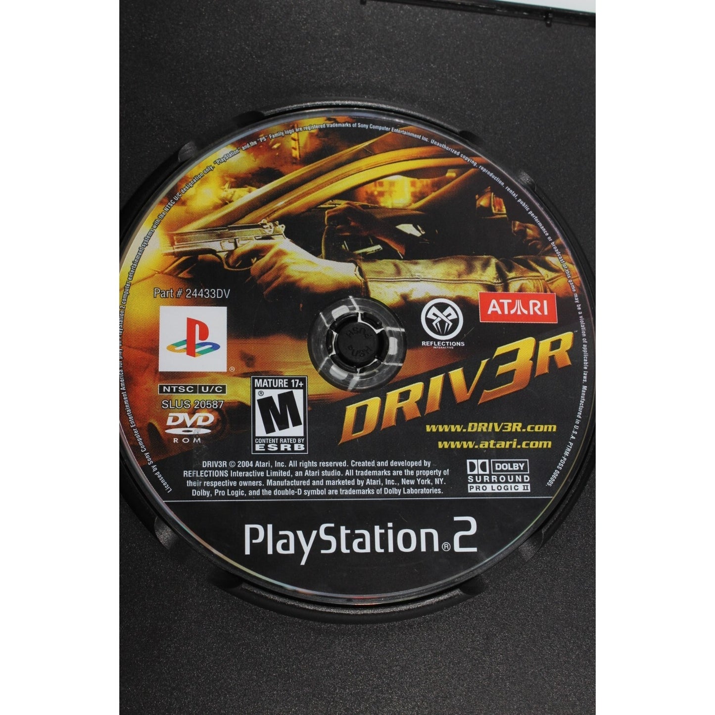 Driver 3 DRIV3R PlayStation 2 PS2 Tested Video Game Used Action Driving Game