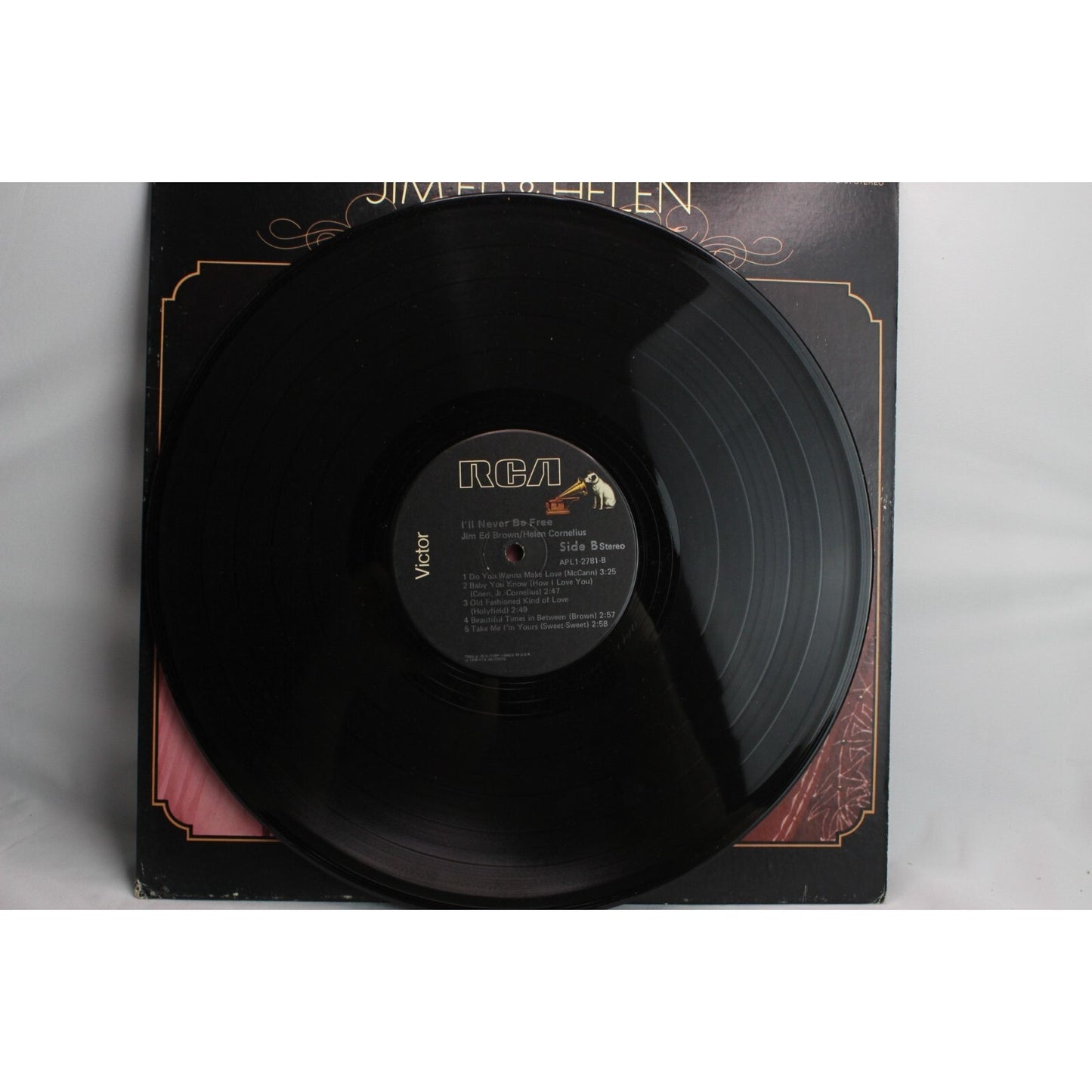 Jim Ed & Helen I'll Never Be Free Vinyl Record Tested Used