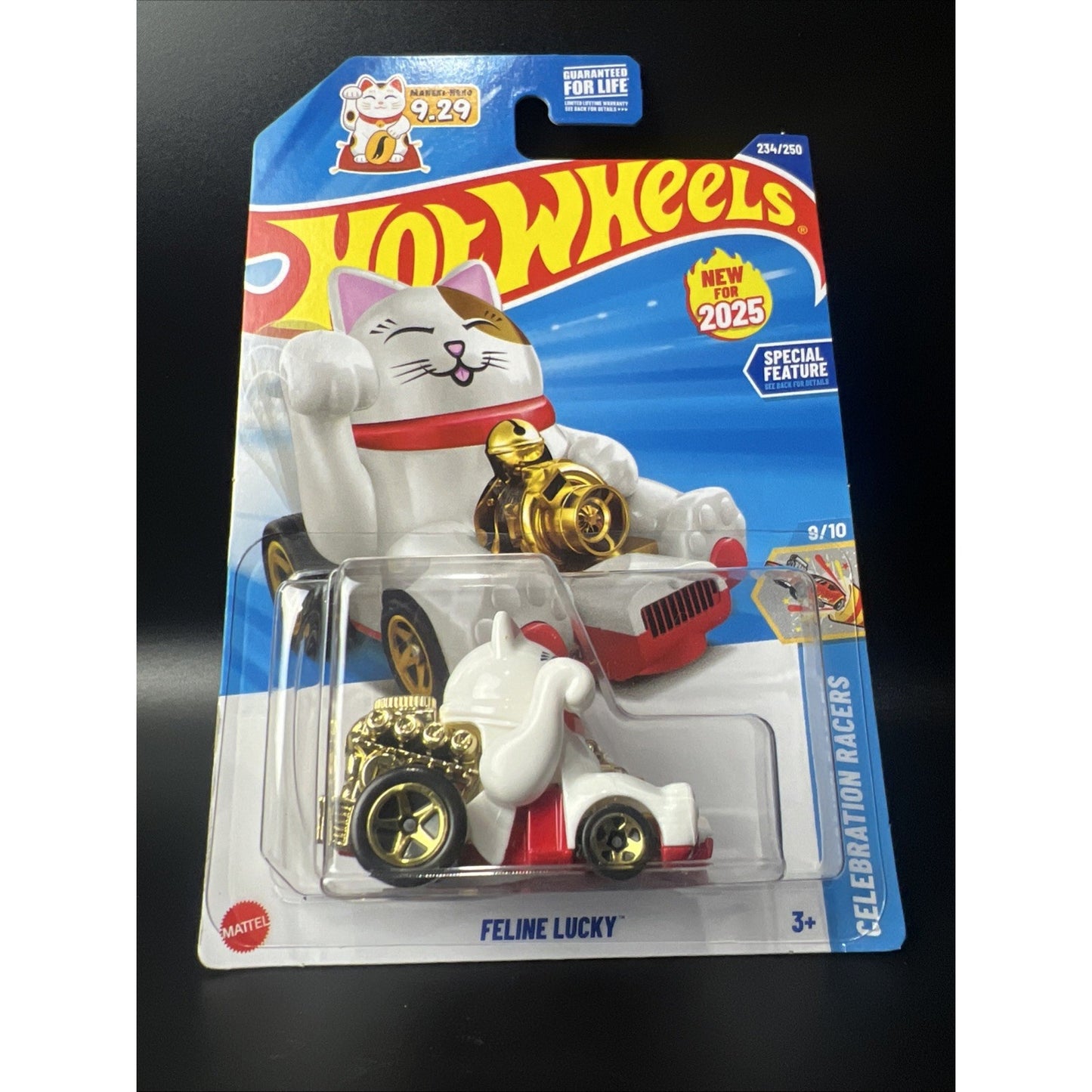 Hot Wheels 2025 Feline Lucky Cat Maneki-Neko 9.29 HW Celebration Racers New