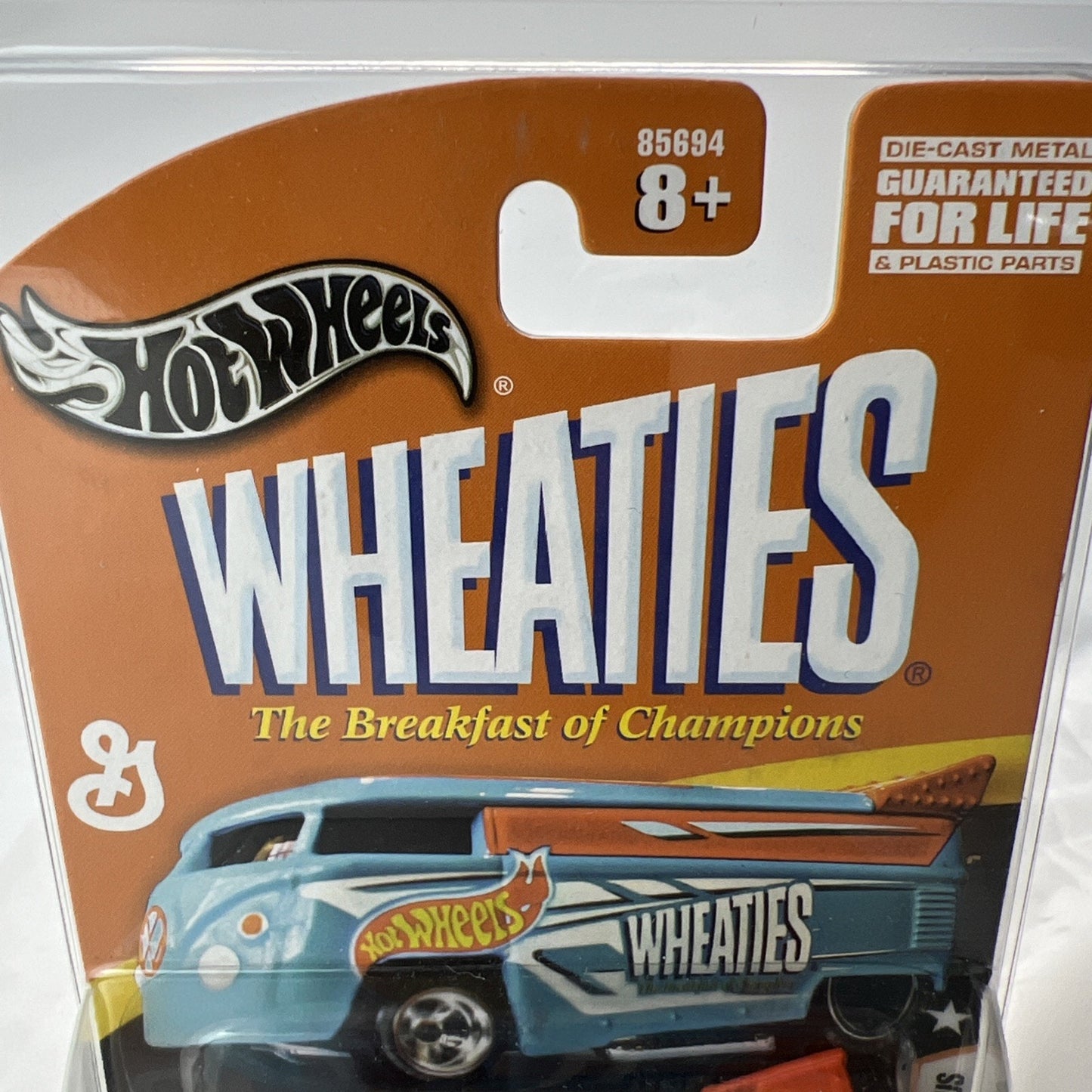 Hot Wheels Wheaties VW Drag Bus 1:64 Diecast Real Riders & Protector Volkswagen