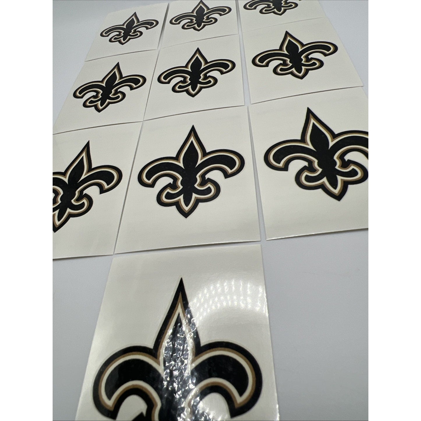 NFL New Orleans Saints Temporary Tattoo 10 Black Face Body Tattoos Football