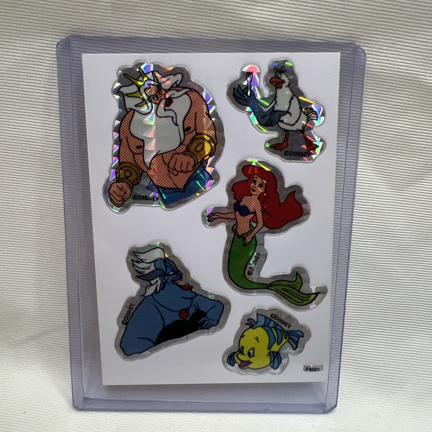 90s Kodak Disney Little Mermaid Vending Machine Sticker Card Ariel Rare Vintage