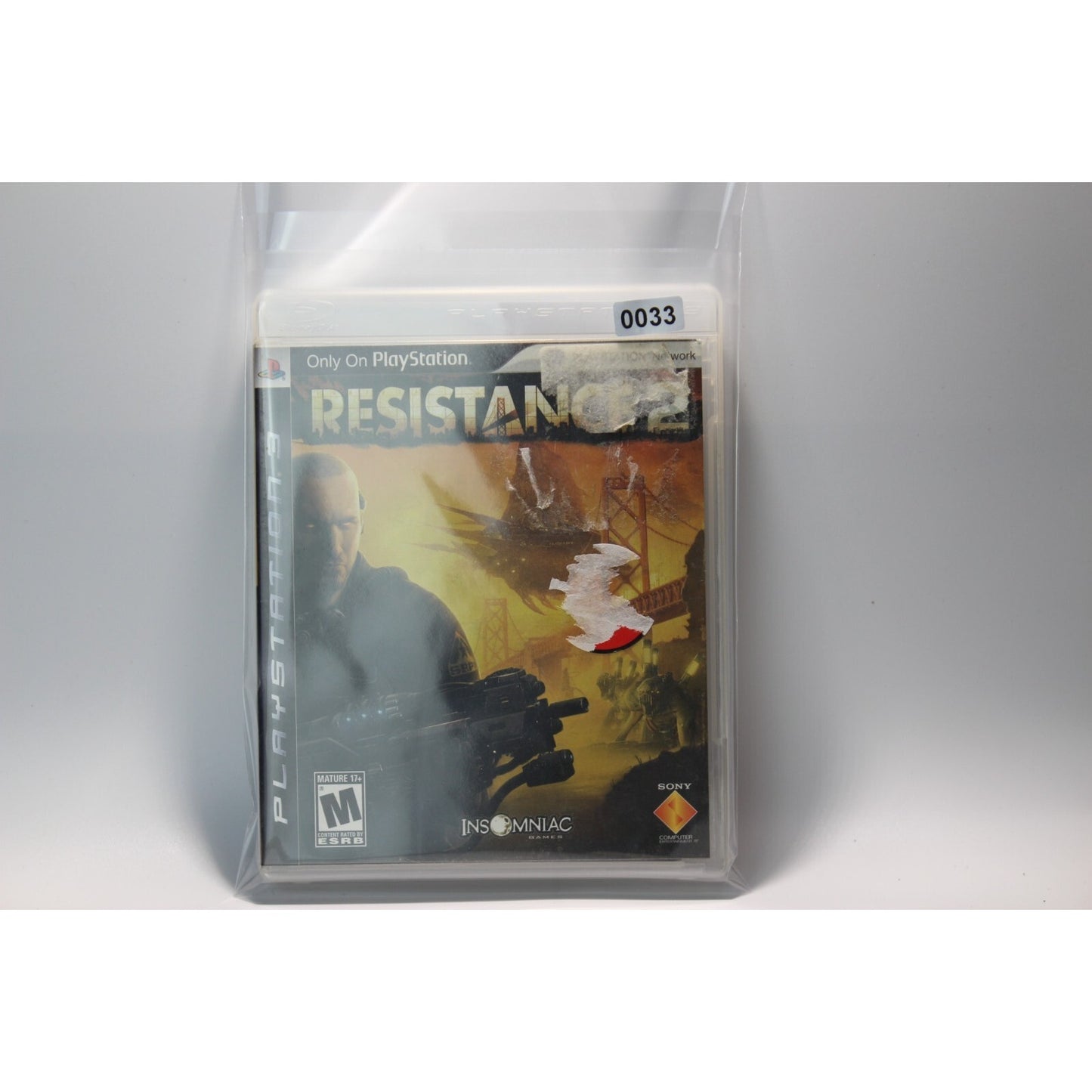 Resistance 2 PlayStation 3 PS3 Tested Video Game Used Sci-Fi Shooter Game