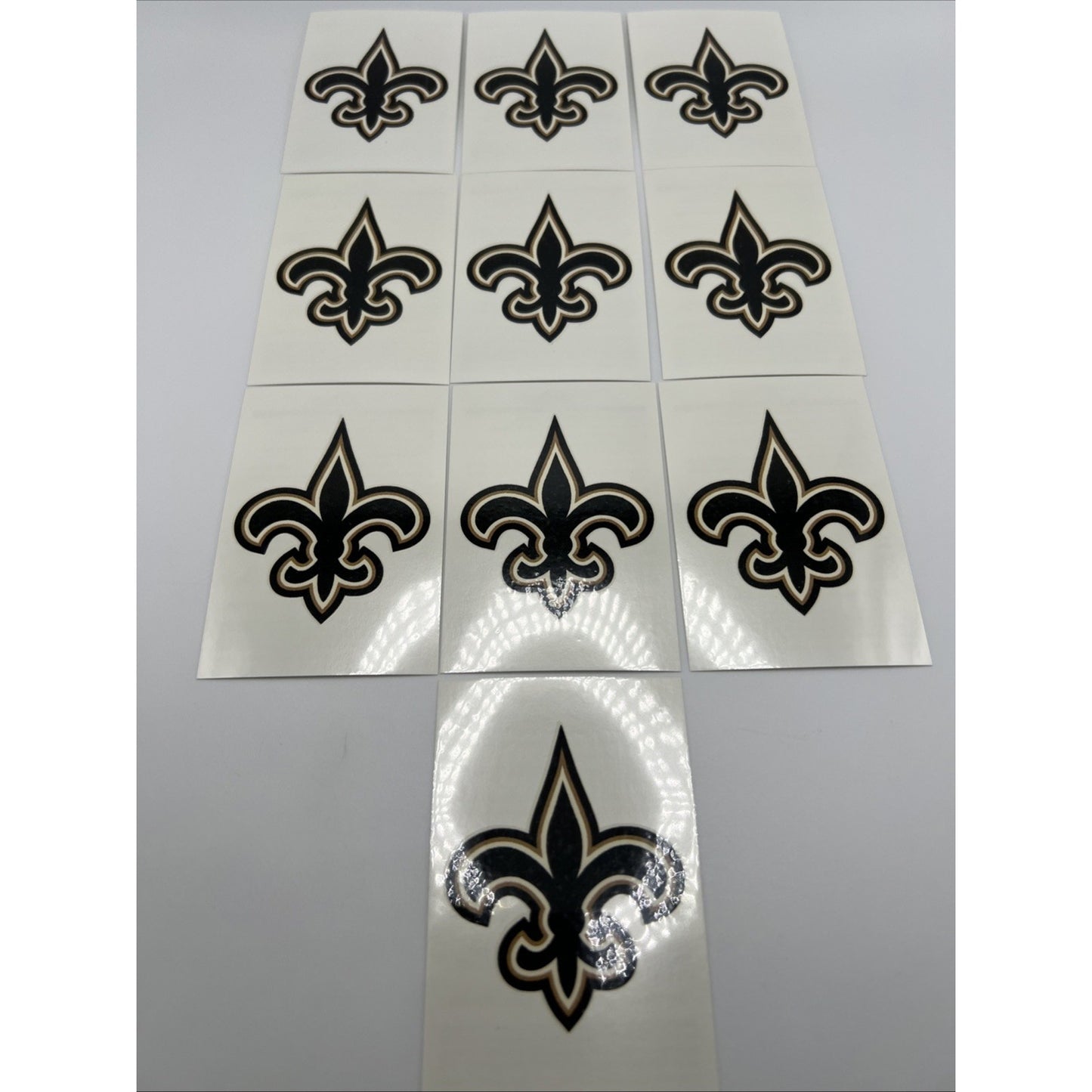 NFL New Orleans Saints Temporary Tattoo 10 Black Face Body Tattoos Football