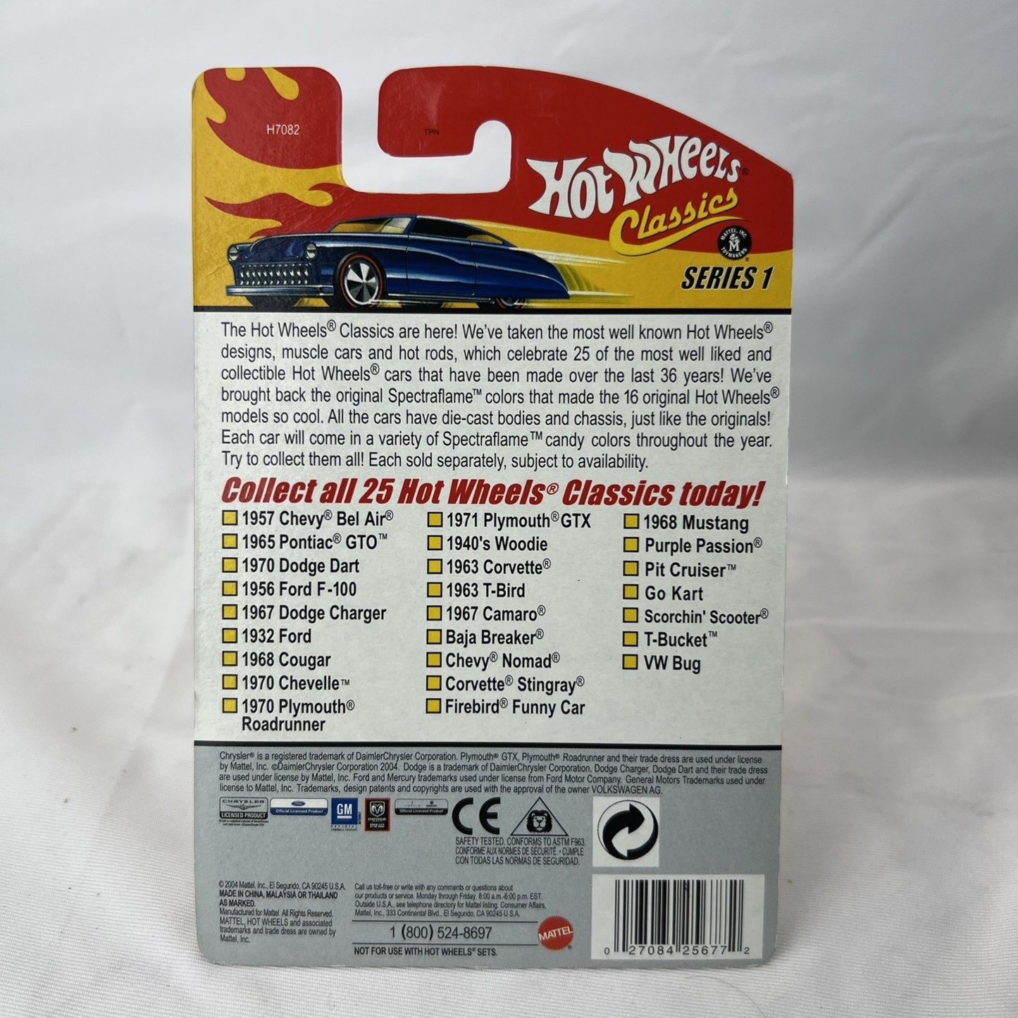 2004 Hot Wheels Classics Series 1 17/25 Corvette Stingray Red Rare Color