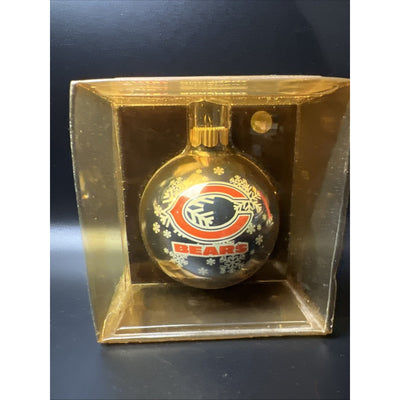 NFL Chicago Bears Sports Collectors Series Christmas Glass Ornament Football