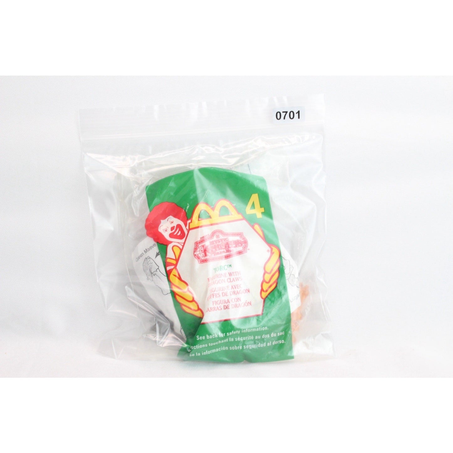 Mystic Knights Mcdonald's Happy Meal Toy, Torc Figure