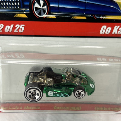 Hot Wheels Go Kart Car Classics Car #22 of 25 Series 1 Green Flames Die Cast