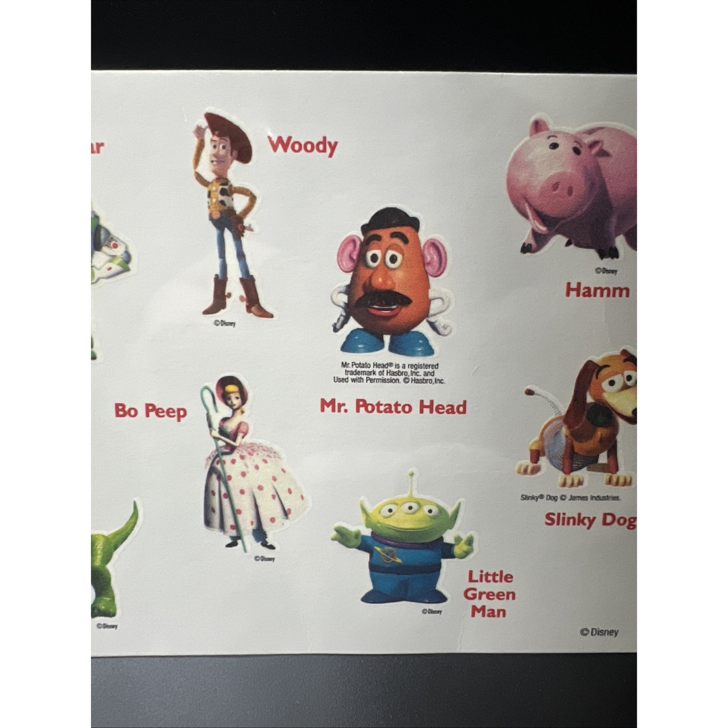 Walt Disney Toy Story Pixar Woody Buzz Lightyear Temporary Tattoos Party Rare