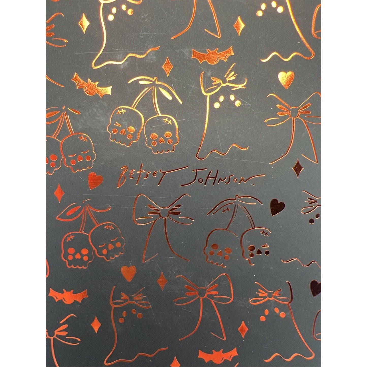 Betsey Johnson Green Ghost Witch With Crystal Bag Charm Halloween Keychain