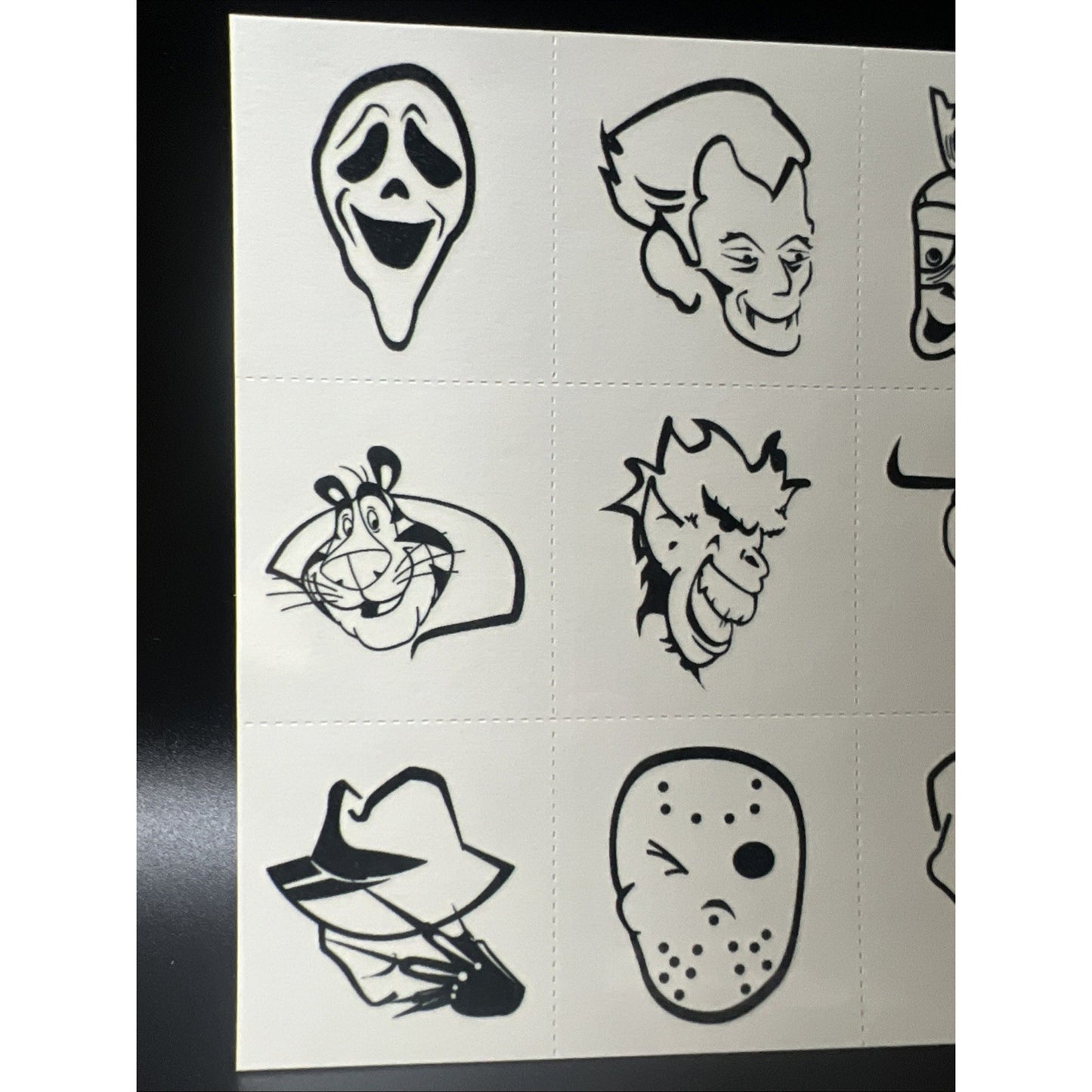 Rare Vintage Kellogg Cereal Temporary Tattoos Halloween Theme Tattoo 6 Pack