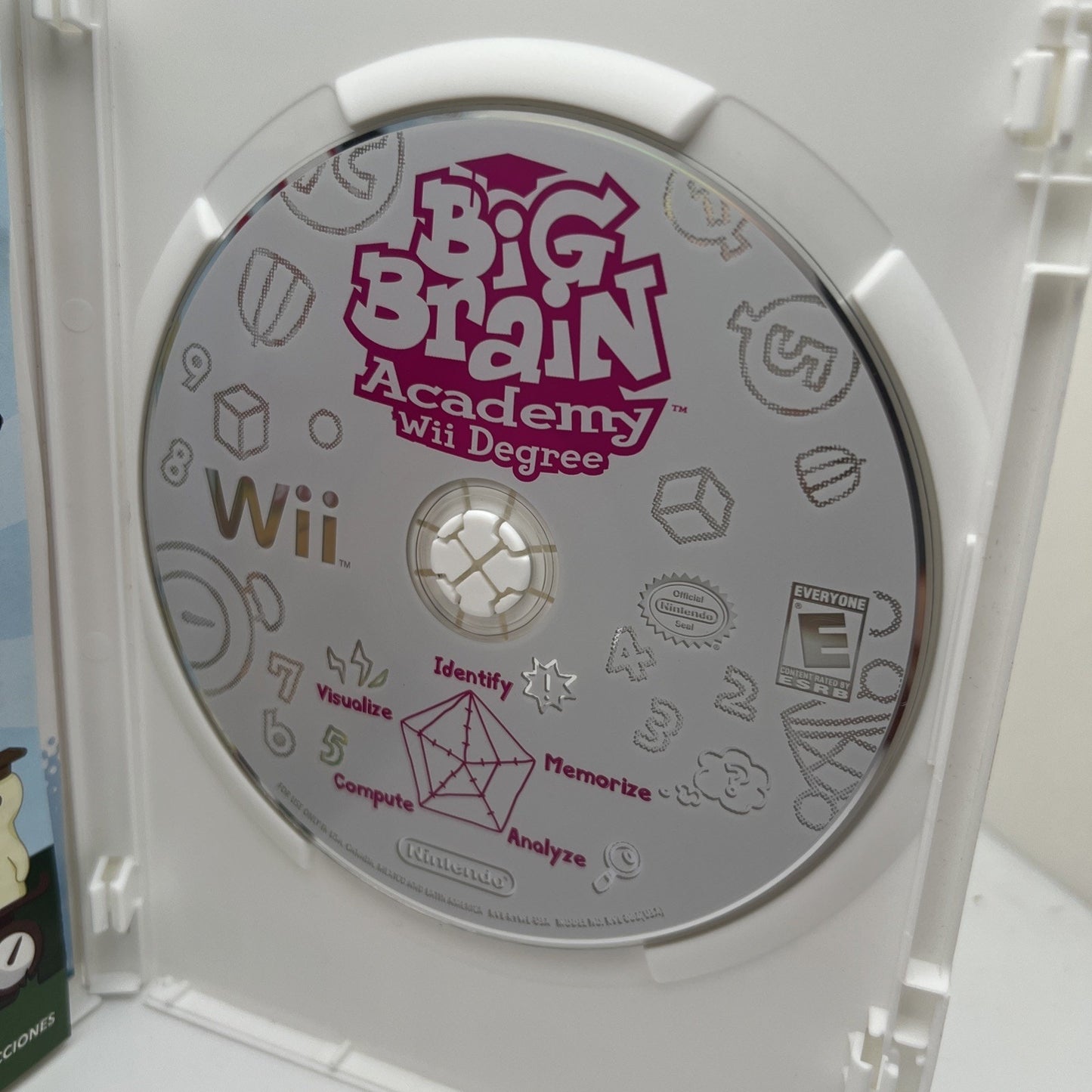 Big Brain Academy: Wii Degree (Nintendo Wii, 2007) Video Game Used With Case