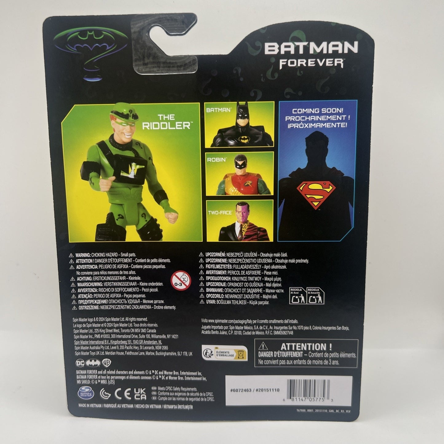 Batman Forever Jim Carrey Riddler DC Retro Collection Action Figure DC Superhero