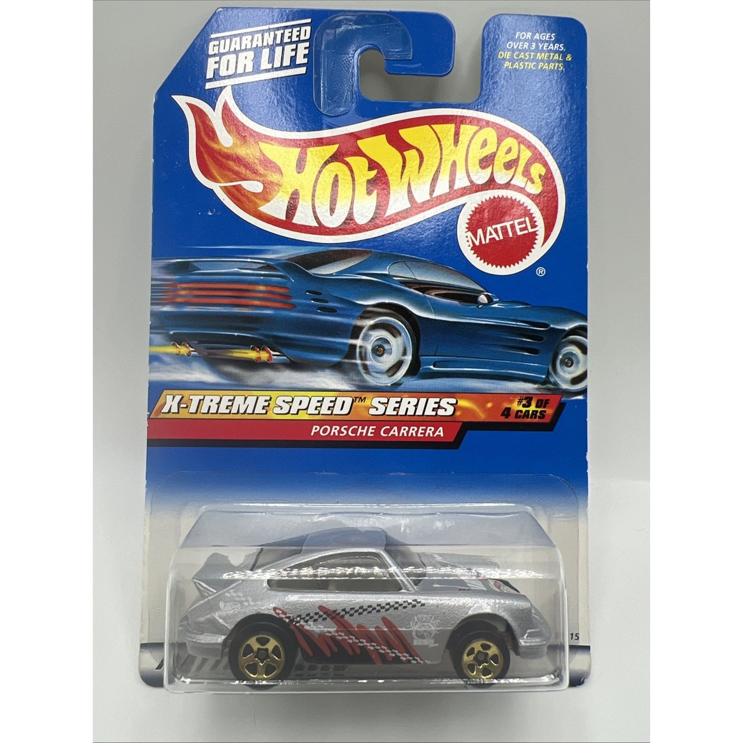 Hot Wheels X-Treme Speed Series #3 of 4 Porsche Carrera Collector #967 Silver